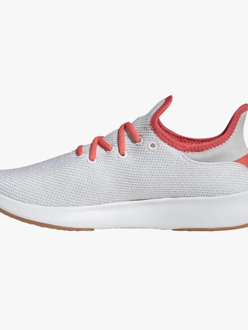 Adidas Women’s Cloudfoam Pure Athletic Sneakers. Size 6.5 (white/coral/grey)
